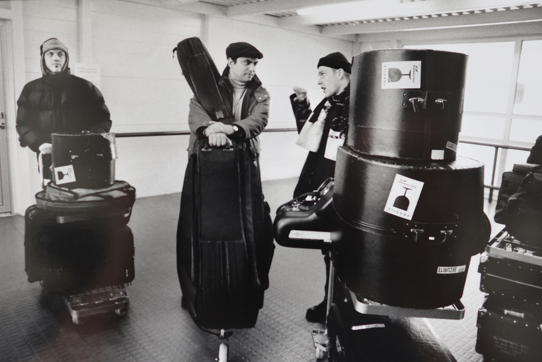 Le trio de François Corneloup sur le ferry reliant Helsinki à Tallinn en mars 1999